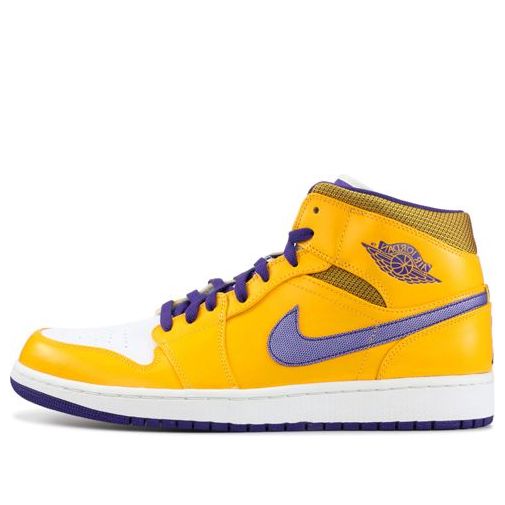 Air Jordan 1 Mid 'Lakers'  554724-708 Cultural Kicks