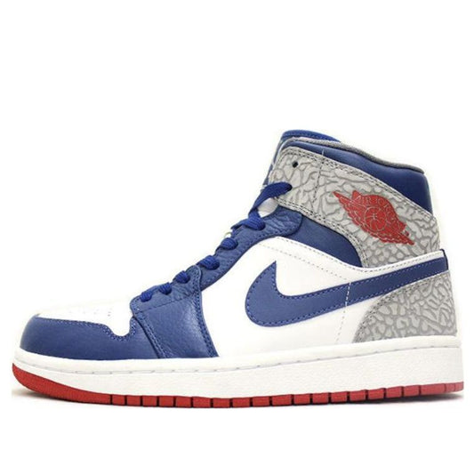 Air Jordan 1 Mid 'True Blue'  554724-107 Epoch-Defining Shoes