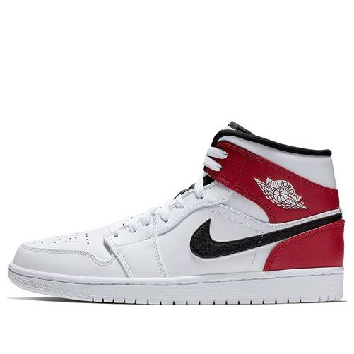 Air Jordan 1 Mid 'White Chicago'  554724-116 Epoch-Defining Shoes