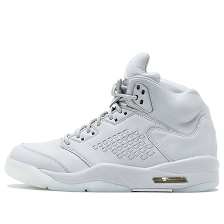 Air Jordan 5 Retro Premium 'Pure Platinum'  881432-003 Signature Shoe